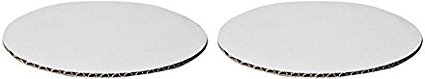 W PACKAGING WPCC08 Round Cake Pad, C-Flute, Non Grease Proof, Corrugated Paper Board, 8