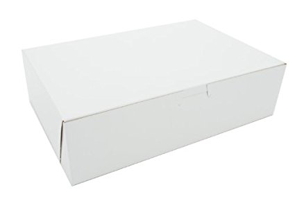 Southern Champion Tray 0981 Premium Clay Coated Kraft Paperboard White Non-Window Lock Corner Bakery Box, 11