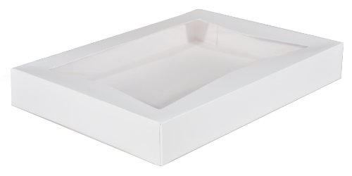 Southern Champion Tray 24543 Paperboard White Window Bakery Box, 16