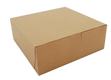 Southern Champion Tray 0937K Kraft Paperboard Non Window Lock Corner Bakery Box, 8