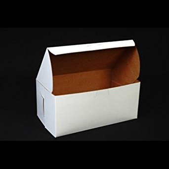 Lot of 25 Bakery or Cake Box WHITE 9x5x4