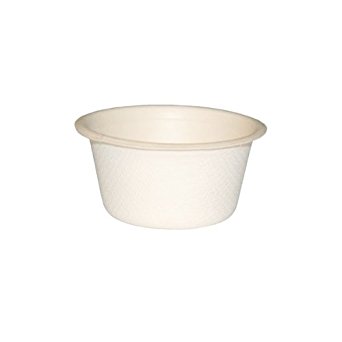 PacknWood Sugarcane Condiment Souffle Cup, 2 oz Capacity (Case of 2000)