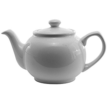 Service Ideas TPCE16WH Teapot, Ceramic, 16 oz., White