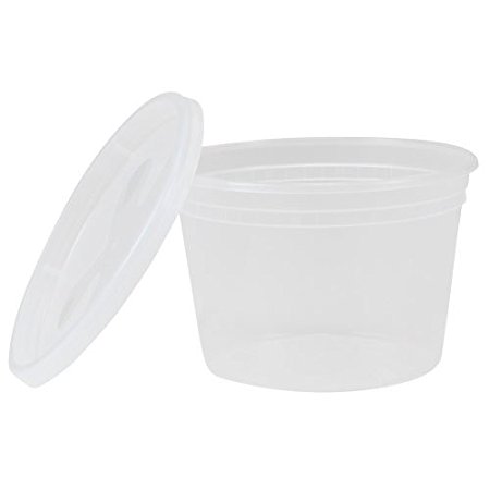 TRiPAK TD40016 Plastic Deli Container with Lid, 16 oz. (Pack of 240)