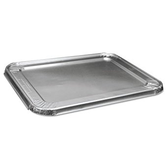 Boardwalk Half Size Steam Table Pan Lid For Deep Pans, Aluminum - Includes 100 per case.