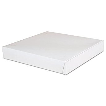 SCT Lock-Corner Pizza Boxes, 12w x 12d x 1-7/8h, White - Includes 100 per case.