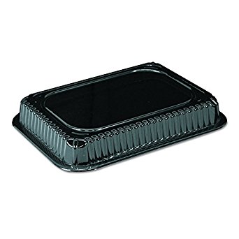 Handi-Foil of America 2059DL Clear Plastic Dome Lid, Rectangle, Fits 1 Pound Oblong Pan (Case of 1000)