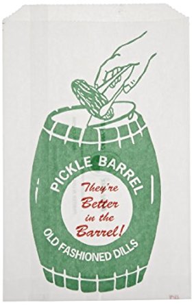 Bagcraft Papercon 300399 Dubl Wax Pickle Bag Barrel, 9