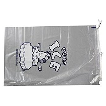 CRYSTAL ICE BAG 20lb With DRAWSTRING ( 250 in a Pack )