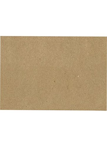 A6 Flat Card (4 5/8 x 6 1/4) - 100% Recycled - 18pt. Grocery Bag Brown (250 Qty.)