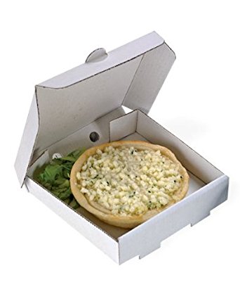 PacknWood Square Cardboard Mini Pizza Box, 3.5