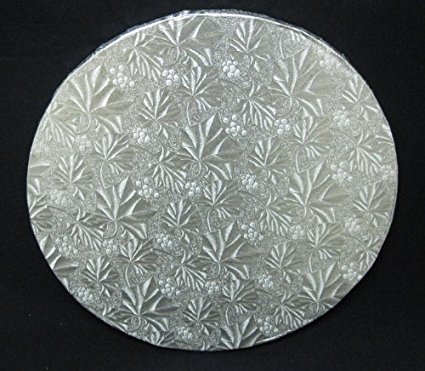 Cake Board, Round Silver, 1/4