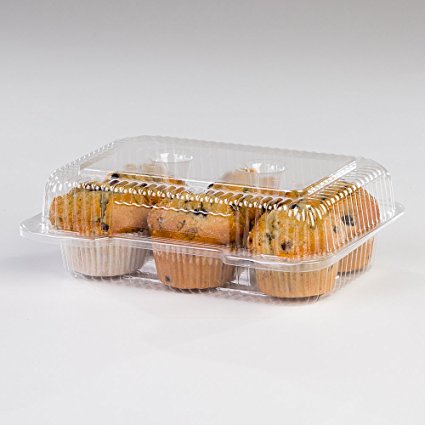 6 Counts Regular Size Cupcake or Muffin Container 350 CT