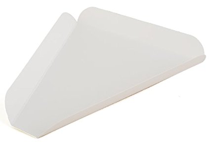 Southern Champion Tray 1480 Paperboard White Pizza Slice Wedge, 8-7/16 Length x 7-3/4 Width (Case of 500)