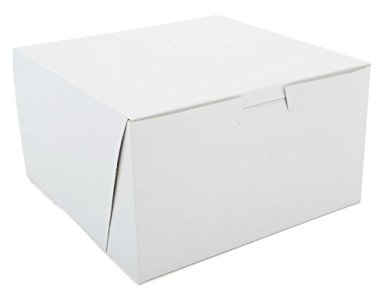 Southern Champion Tray 0921 Premium Clay-Coated Kraft Paperboard White Non-Window Lock Corner Bakery Box, 7