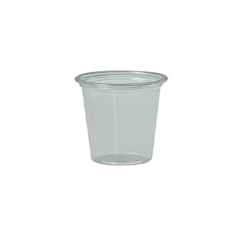 Solo T125-0090 1.25 oz Clear PS Portion Container (Case of 5000)