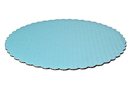 W PACKAGING WPCC12TB Round Cake Pad, C-Flute, Scalloped Edge, 12