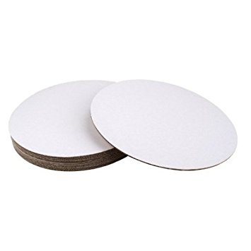 SafePro 12CC, 12-Inch White Round Corrugated Cardboard Circles, Cake Pie Bakery...