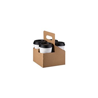 LBP 29500 Kraft Board 4-Cup Drink Carrier With Handle - 200 / CS