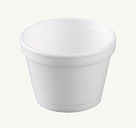 Dart 12SJ20, 12-Ounce Customizable White Foam Cold And Hot Food Container with Translucent Vented Lid, Dessert Ice-Cream Yogurt Cups, Deli Food Containers with Matching Covers (50)