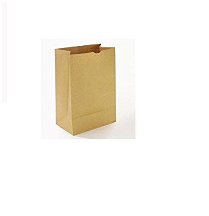 General SK1675 1/6 BBL Paper Grocery Bag, 75lb Kraft, Standard 12 x 7 x 17, 400 bags