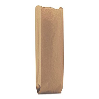 Duro LQLITER500 Liter Liquor Bag, 5 1/4 x 3 x 16, Kraft (Case of 500)