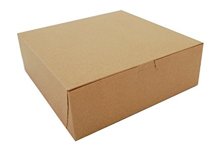 Southern Champion Tray 0957K Kraft Paperboard Non Window Lock Corner Bakery Box, 9