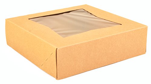 Southern Champion Tray 24133K Kraft Paperboard Window Bakery Box, 9