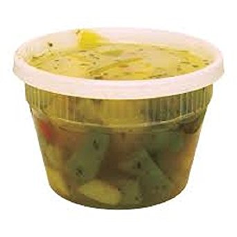 Case of 240 Pint Plastic Deli Container / 16 oz DELItainer