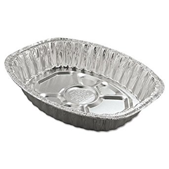 Handi-Foil Aluminum Roasting Container, Oval - Includes 25 per case.