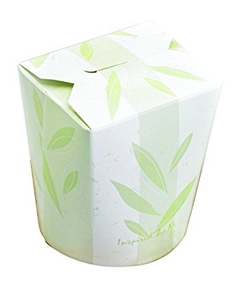 Fold-Pak SmartServ 16SSNATURM Inspired by Nature Print Paper Container, 3-1/4 Diameter x 3-3/16 Height, 16-Fluid Ounce Capacity (Case of 500)