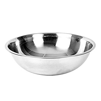 Excellante Mixing Bowl, Heavy Duty, Stainless Steel, 22 gauge, 8 quart, 0.8 mm