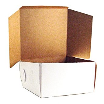 White Cake Box 10 x 10 x 5 1/2, 100 ct