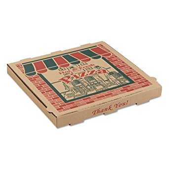 ARV9164314 - Corrugated Pizza Boxes, 16w X 16d X 1 3/4h, Kraft