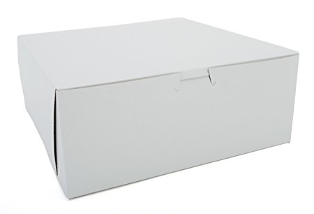 Southern Champion Tray 0973 Premium Clay-Coated Kraft Paperboard White Non-Window Lock Corner Bakery Box, 10