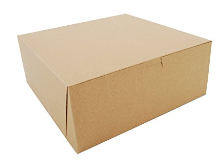 Southern Champion Tray 0973K Kraft Paperboard Non Window Lock Corner Bakery Box, 10