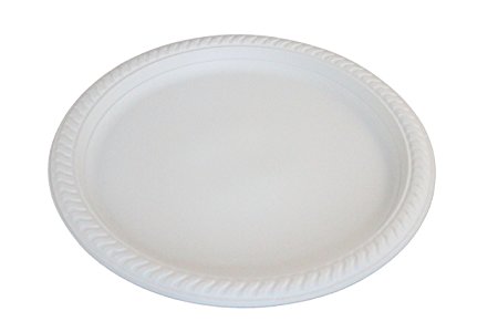 Yumi Return Compostable Natural Starch White 10 3/8-Inch Plate, 500-pieces