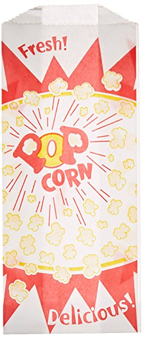 1 oz. Popcorn Bag, Burst Design, 1000 per Case